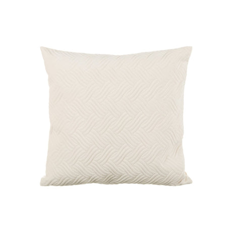 Putetrekk wave velur krem 45 x 45 cm - Lindas Dekor