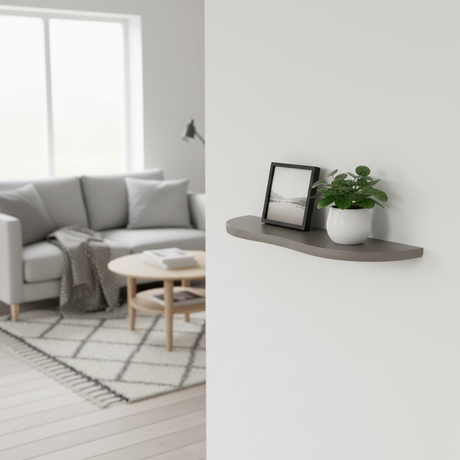 Botta vegghylle brun 57 x 19 x 2,5 cm - Lindas Dekor