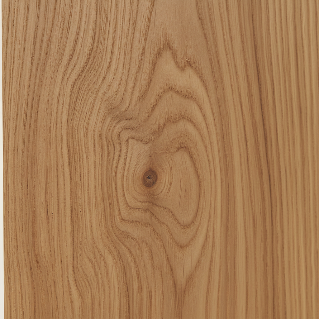 Åpen vegghylle i eik til stue
