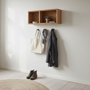 Oshawa vegghylle eikefiner natur 71 x 20 x 30 cm - Lindas Dekor