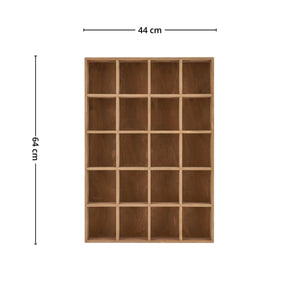 Moss vegghylle furu natur 44 x 10 x 63 cm - Lindas Dekor