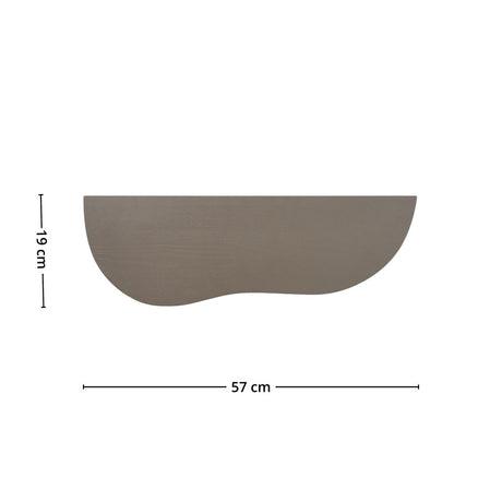 Botta vegghylle brun 57 x 19 x 2,5 cm - Lindas Dekor