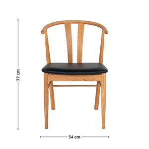 2-pk Artenara spisestol oak veneer