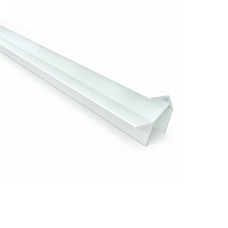 2 pk hvite utvendige hjørnelister 1220 mm til baderomsplater