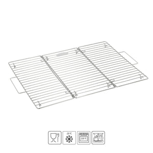 Avkjølingsrist med solid metallkonstruksjon. Tåler oppvaskmaskin og stekeovn. Food safe