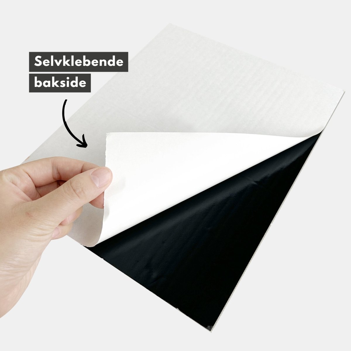 Alma matt hvit selvklebende veggfliser - Lindas Dekor