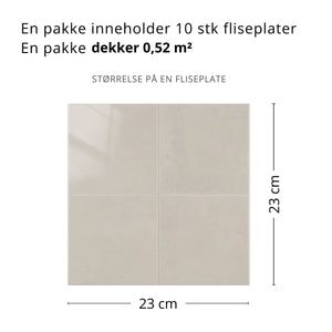 10-pk Melina Beige selvklebende veggfliser