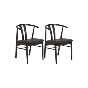 2-pk House Nordic Artenara spisestol sort