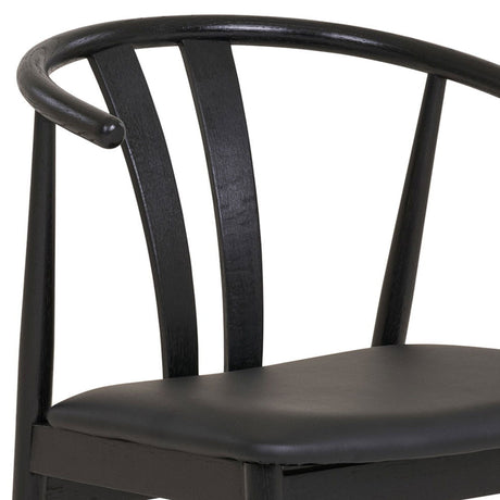 2-pk Artenara spisestoler sort ved spisebord"