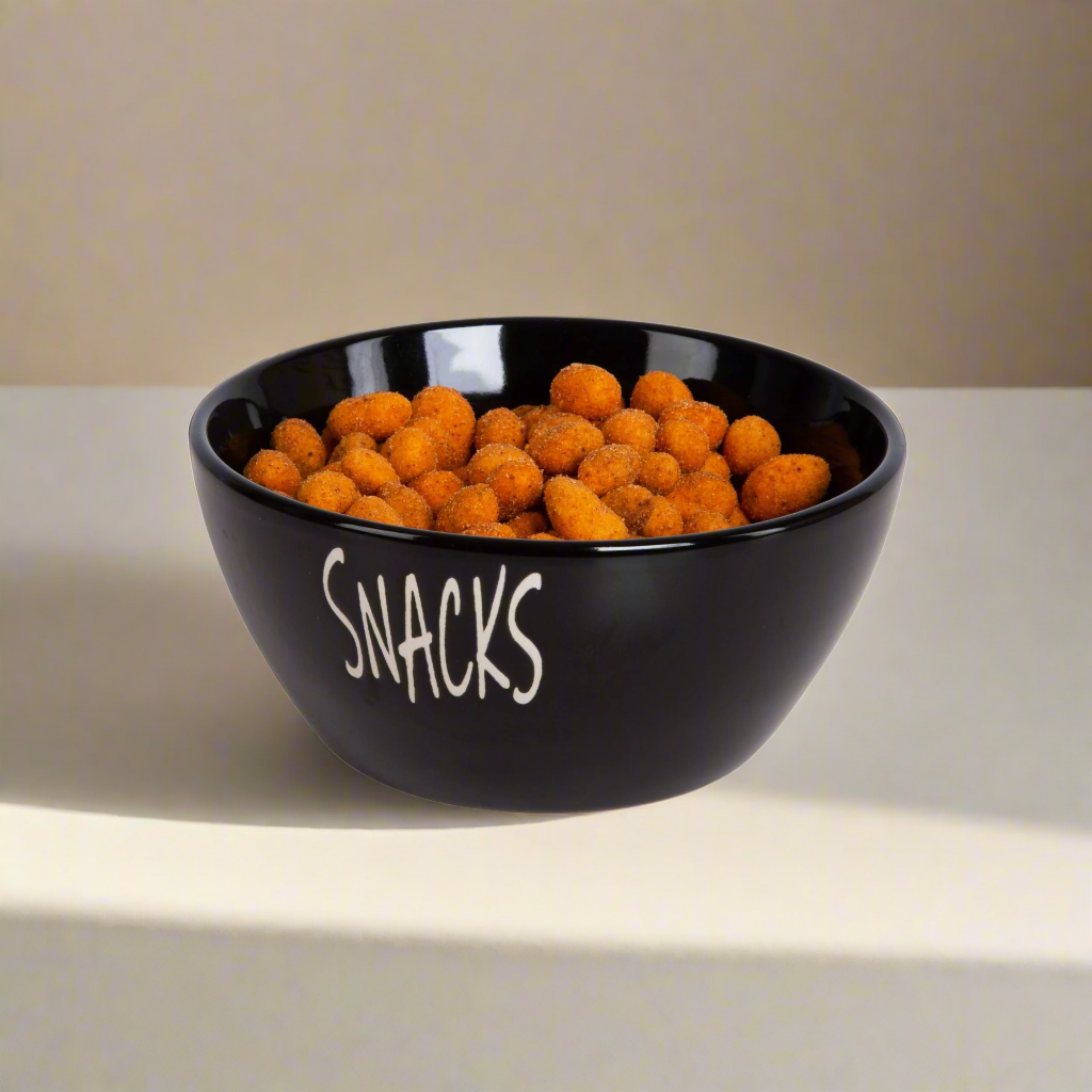 Skål keramikk sort Snacks liten