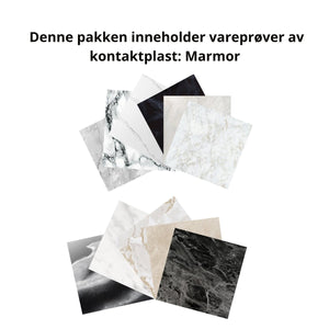 Pakke Marmor kontaktplast - Lindas Dekor Vareprøve kontaktplast