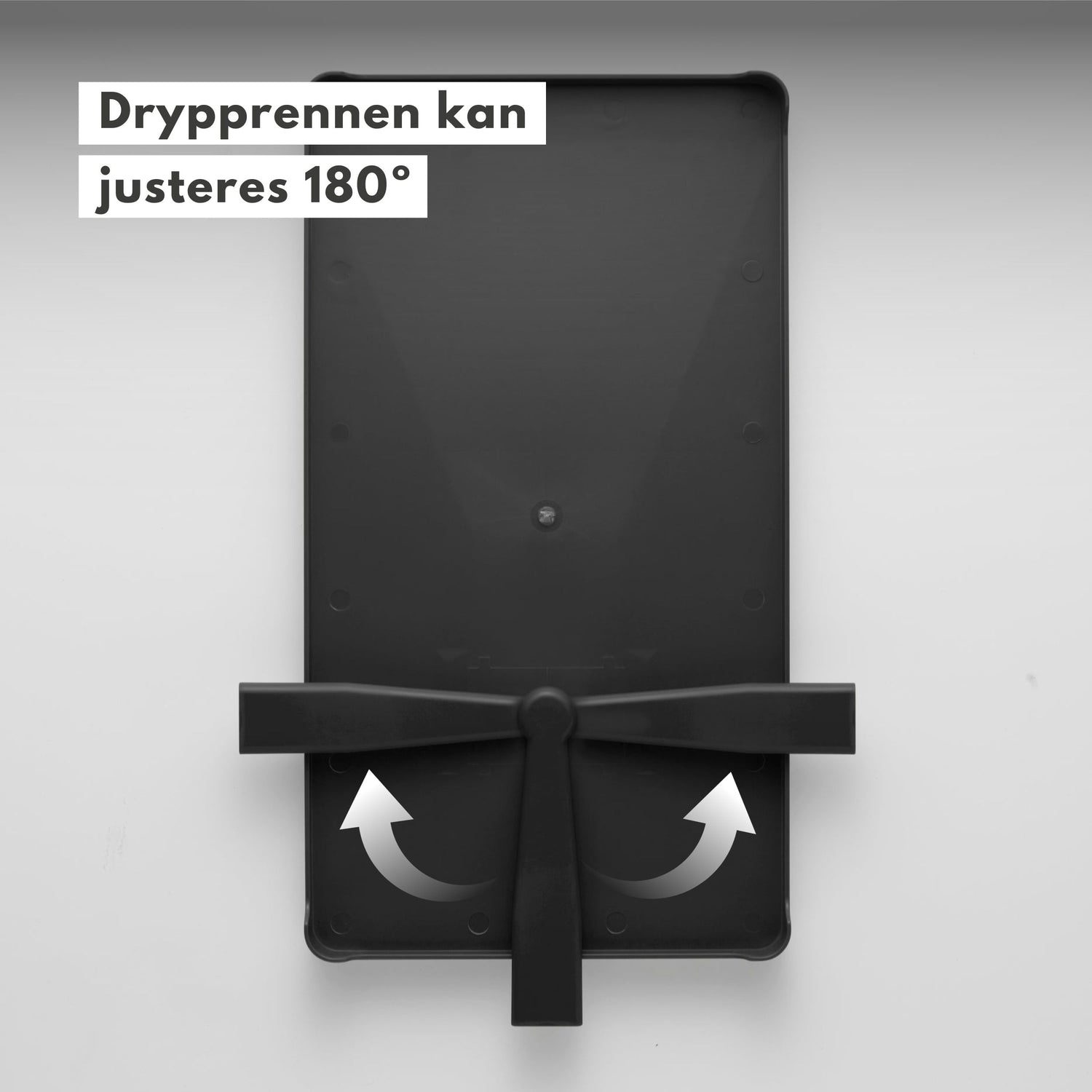 Oppvaskstativ med drypprenne sort