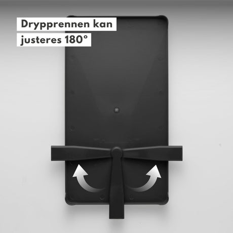 Oppvaskstativ med drypprenne sort - Lindas Dekor