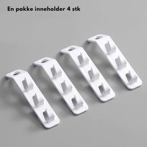 4-pk ekstra kroker til kleshenger