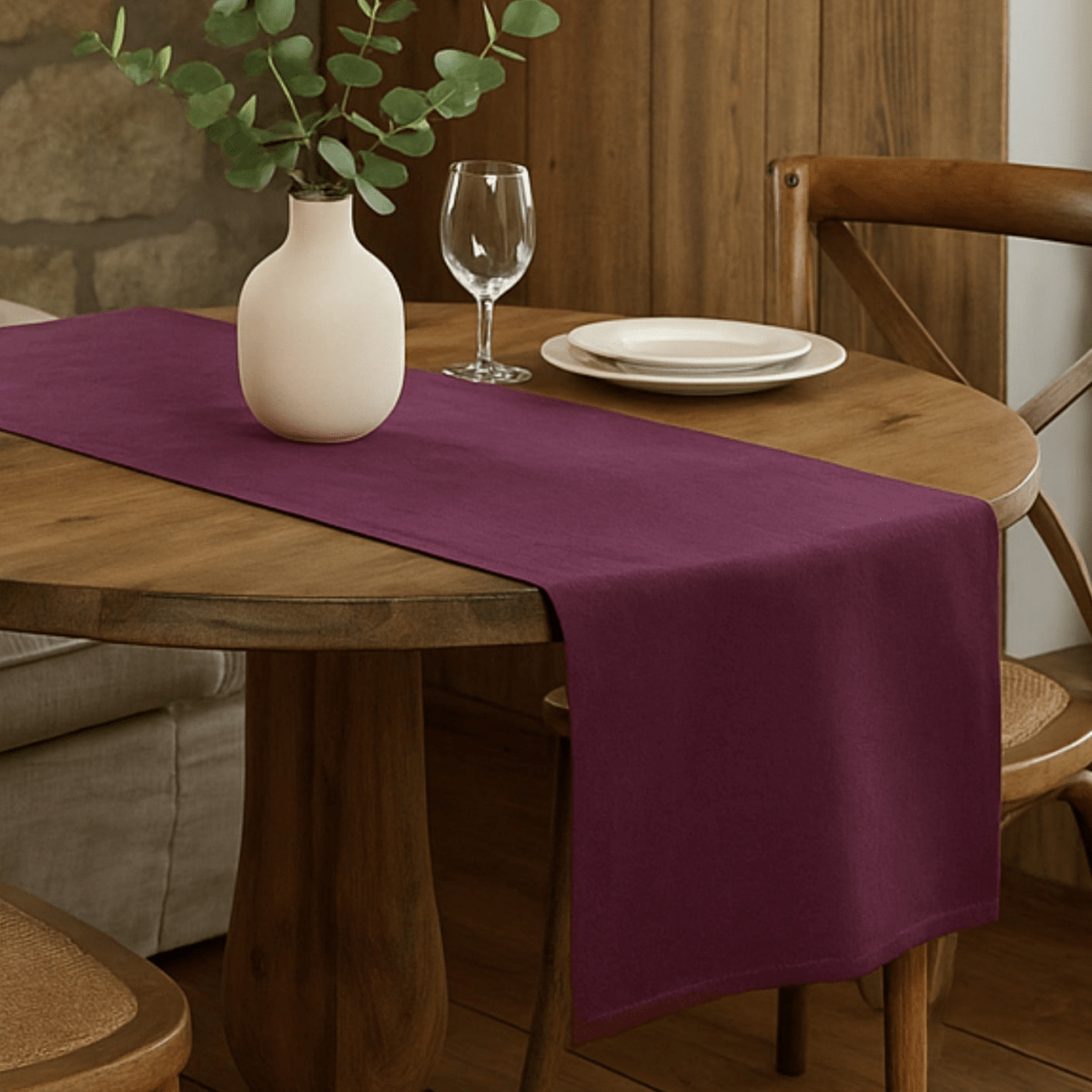 Bordløber lilla 40 x 140 cm - Lindas Dekor
