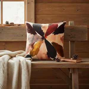 Putetrekk velur blomst 45 x 45 cm