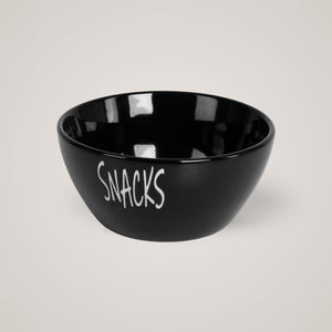 Skål keramikk sort Snacks liten