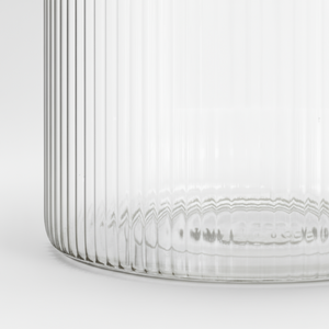 zoomet inn Glasskrukke med lokk i tre – 10×13 cm, 550 ml