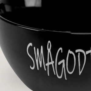 Skål keramikk sort smågodt 15,5 x 7,5 cm