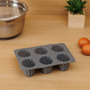 Canneléform i silikon 6 portioner - Lindas Dekor Ugnsformer