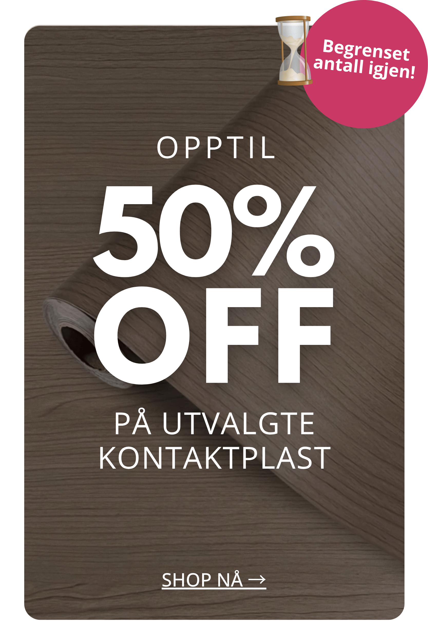 Tilbud på kontaktplast op til 50% på den sidste chance