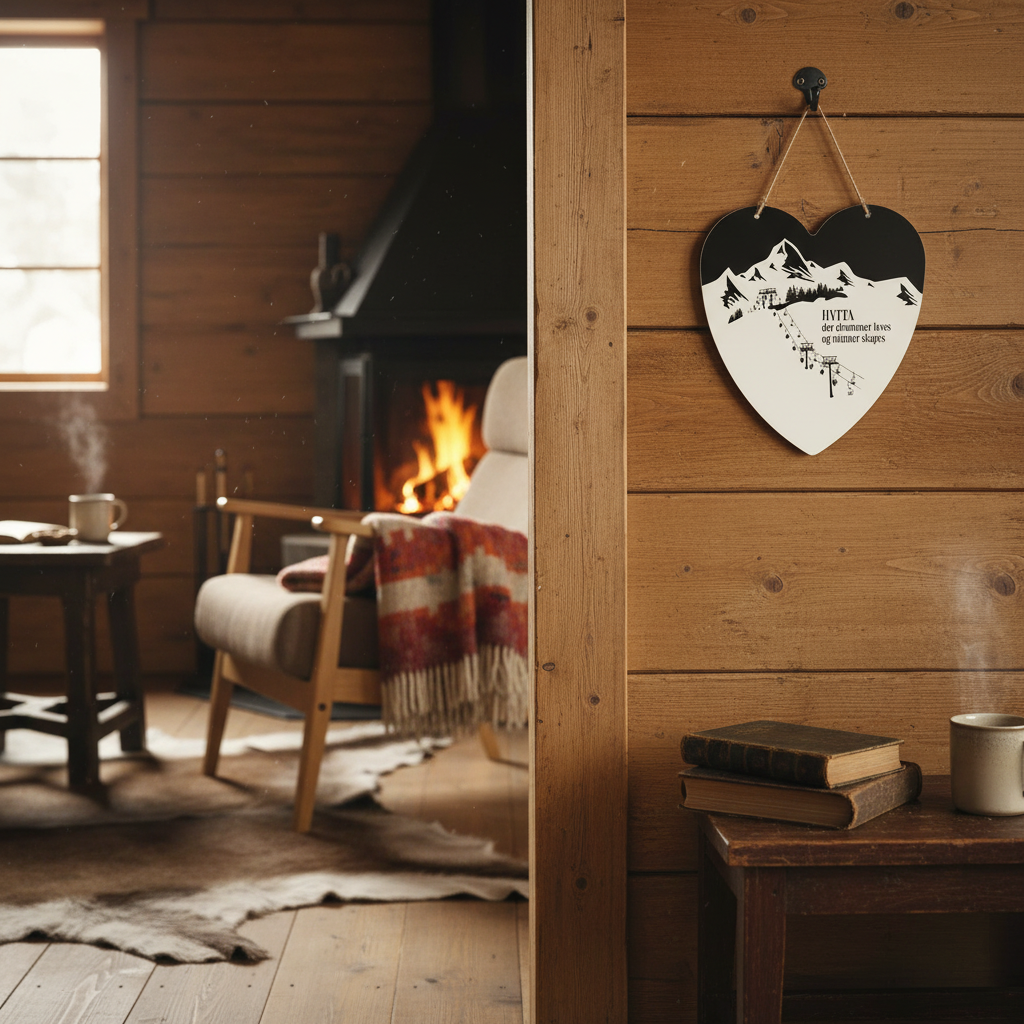 Skilt hjerte, hytta