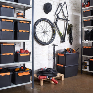 SmartStore oppbevaringsbokser brukt til organisering av verktøy og utstyr