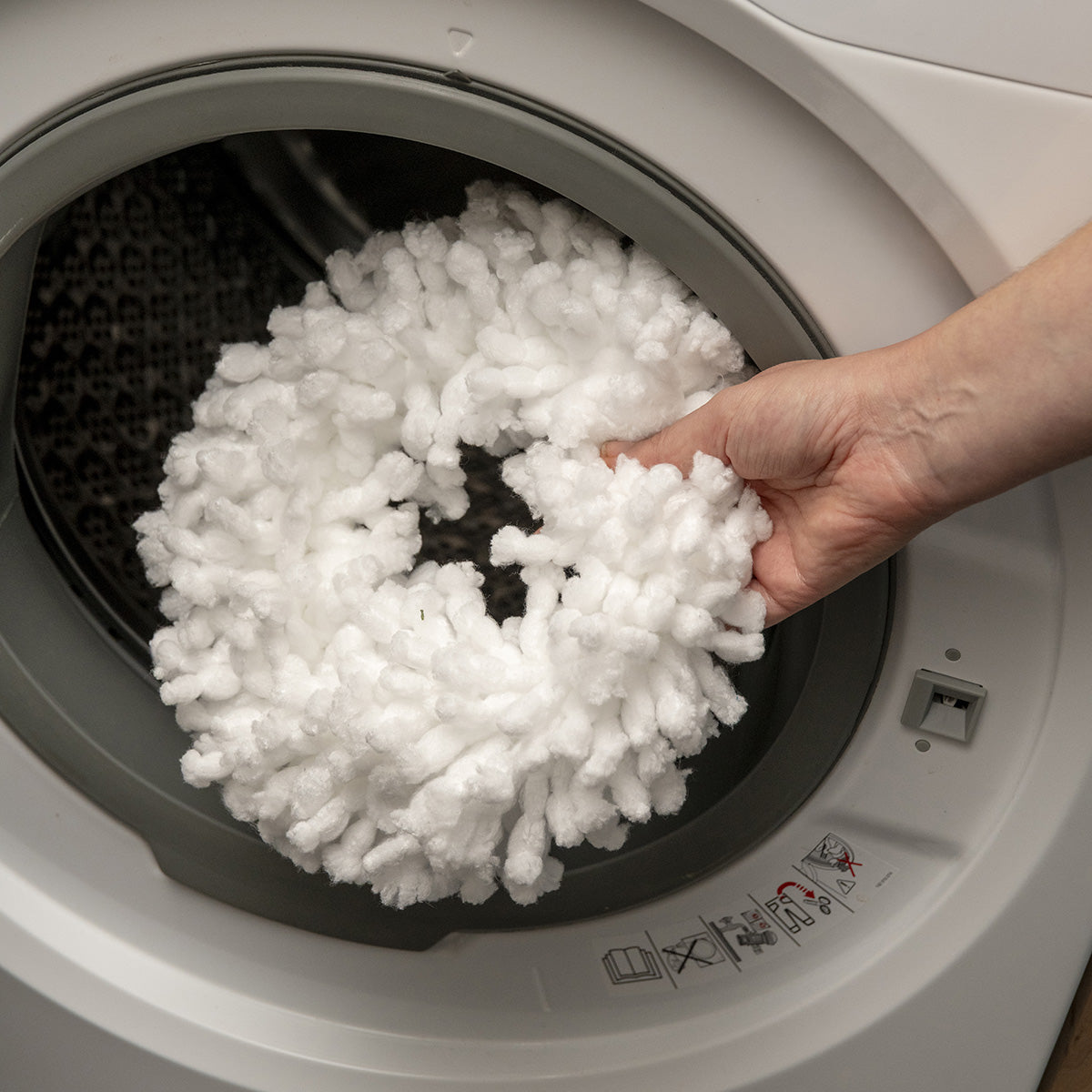 Moppsetten som används vid golvtvätt
