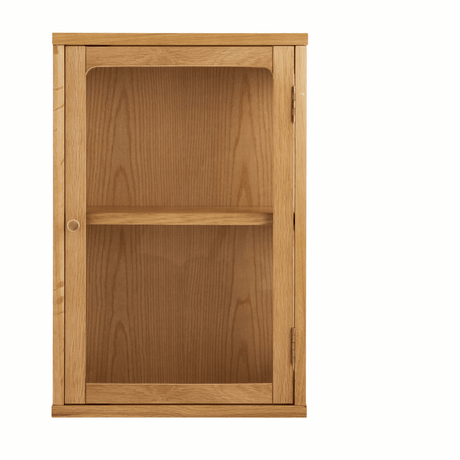 Zamora vegghengt vitrineskap eik natur 40x20x60 cm