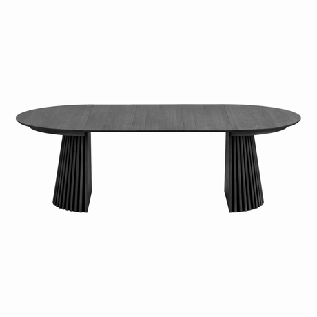 Osaka uttrekkbart spisebord sort eikefiner 120–240 cm
