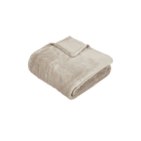Flanellplæde beige 130 x 180 cm - Lindas Dekor Plæde