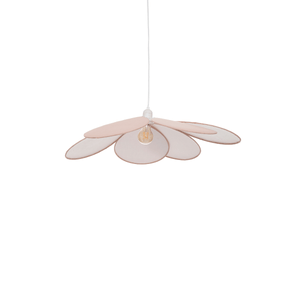 Taklampe kronblad rosa 64 cm