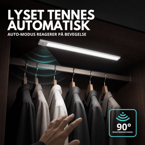 Oppladbar LED-list med bevegelsessensor 60 cm