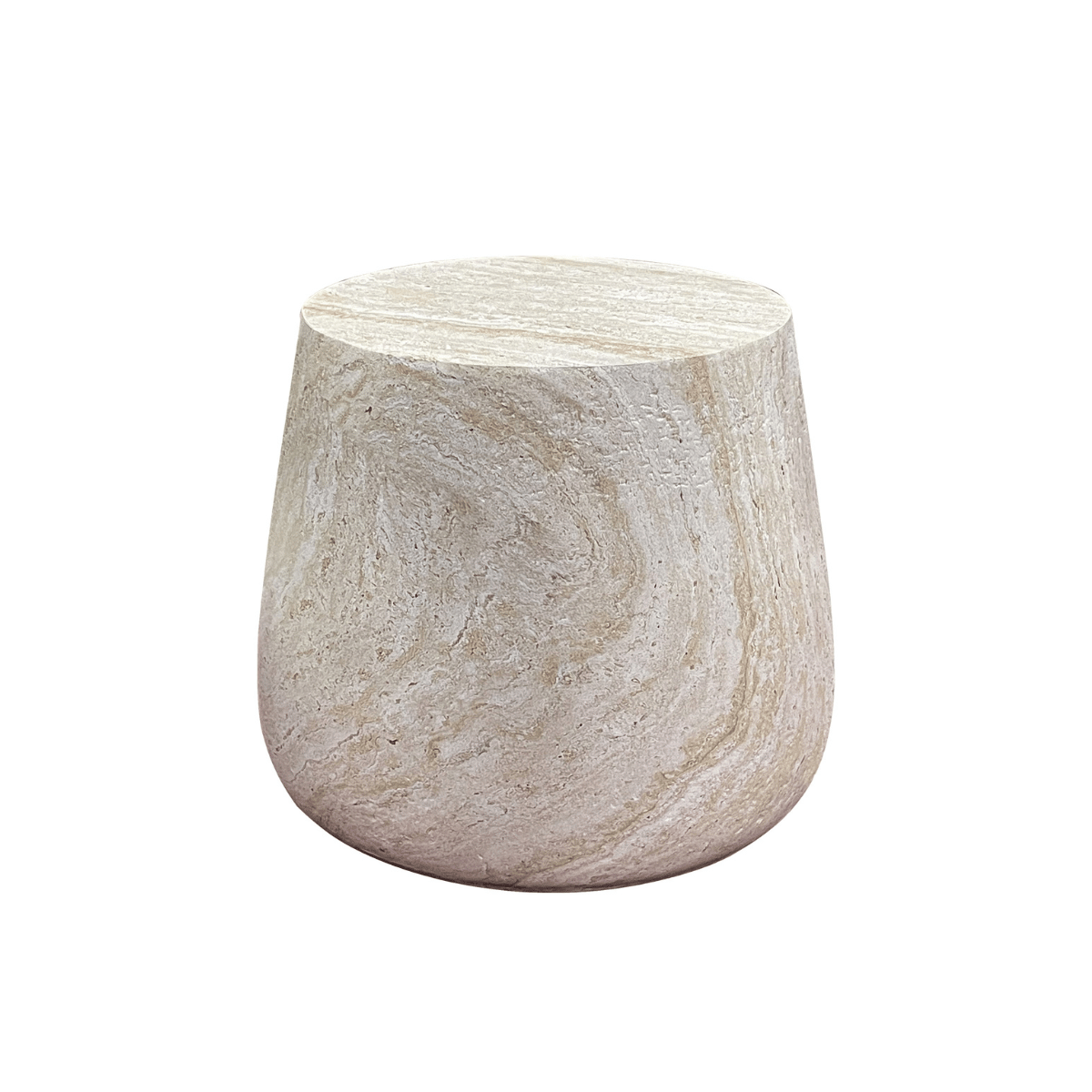 Bonn sidebord fiberclay natur ø47,5 cm