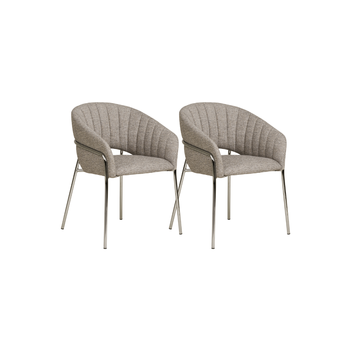 2-pk Costa spisestol lys grå - Lindas Dekor Spisestol