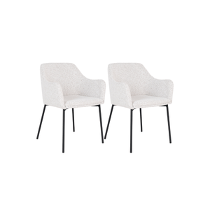 2-pk Melilla spisestol hvit - Lindas Dekor Spisestol