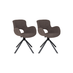 2-pk Amorim dreibar spisestol lys brun