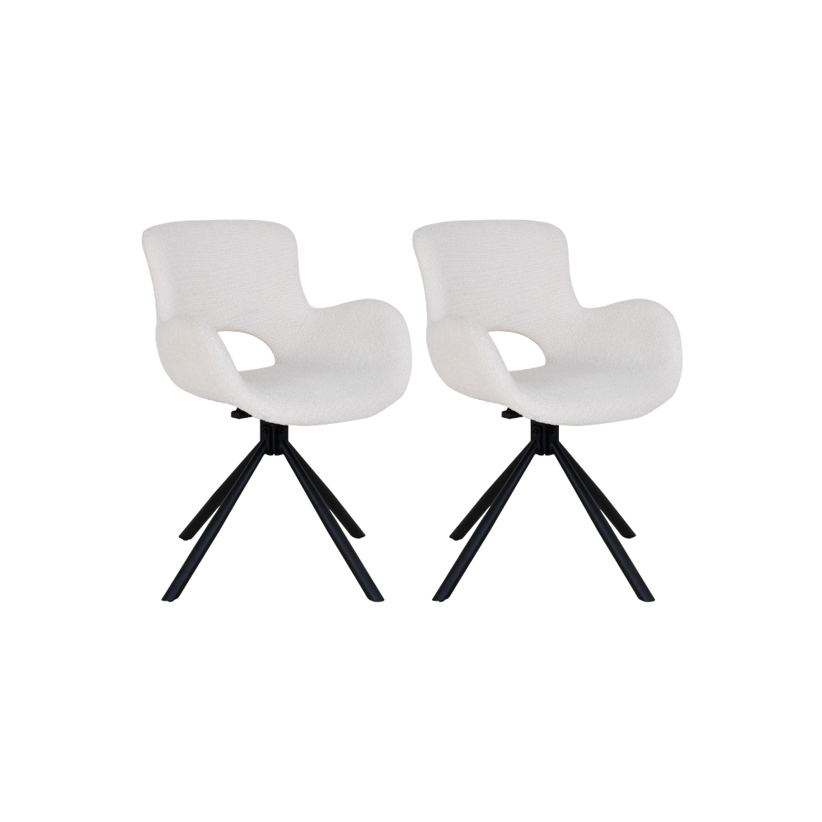 2-pk Amorim dreibar spisestol offwhite