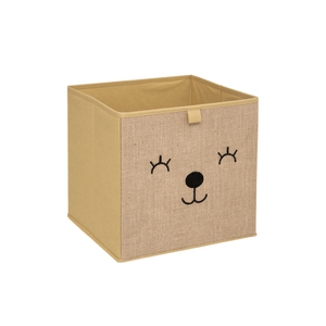 Oppbevaringsboks bamse brun 29 x 29 cm - Lindas Dekor Oppbevaringsboks