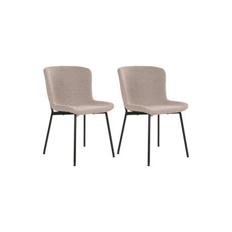 2-pk Maceda spisestol beige - Lindas Dekor Spisestol