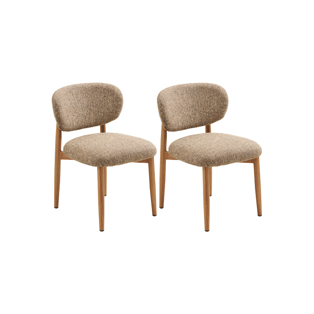 2-pk Isola spisestol eikefarget