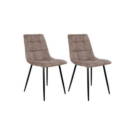 2-pk Middelfart spisestol lys brun - Lindas Dekor Spisestol