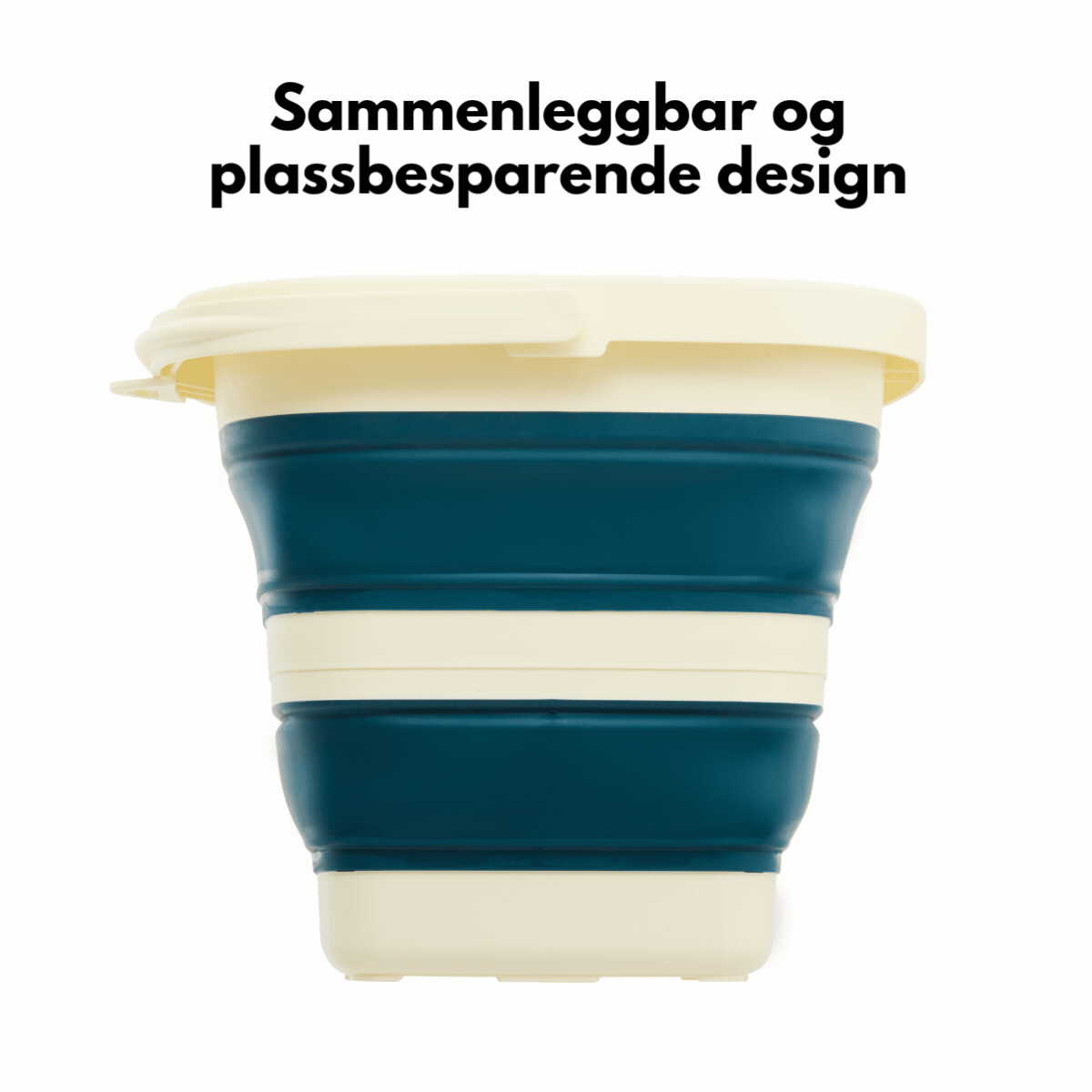 Sammenleggbar bøtte 5 liter blå
