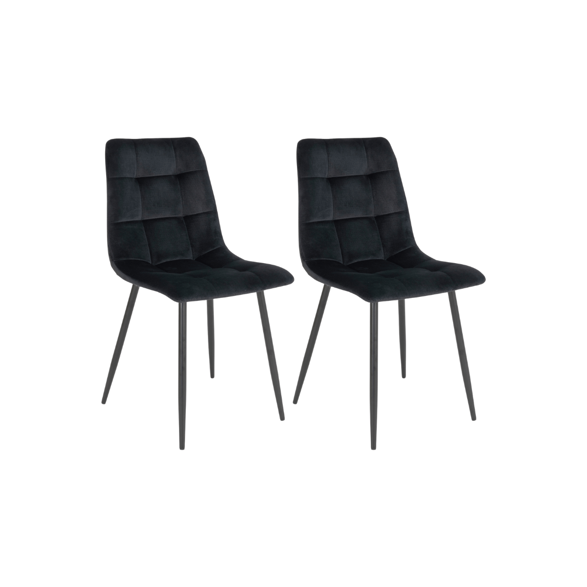 2-pk Middelfart spisestol sort