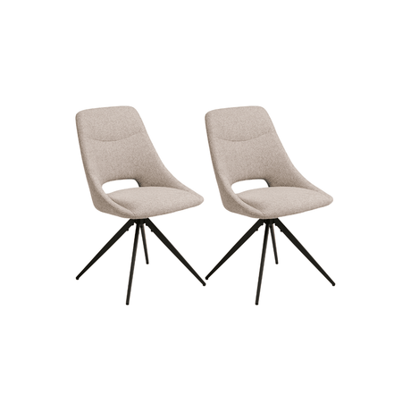 2-pk Dokka dreibar spisestol sand - Lindas Dekor Spisestol