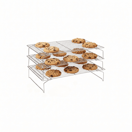 3-pk stabelbar avkjølingsrist 40 x 25 cm - Lindas Dekor Stekeplate