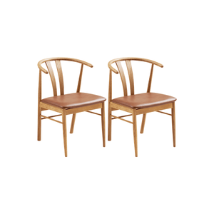 2-pk Artenara spisestol natur/brun