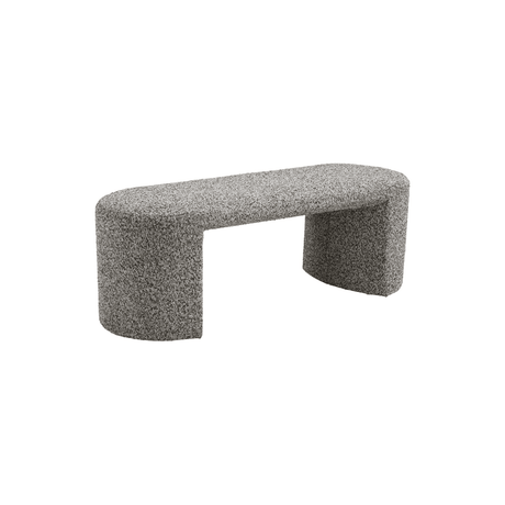 Westport benk bouclé grå 120 x 45 x 44 cm - Lindas Dekor Benk
