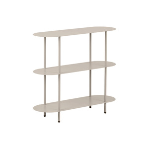 Rieti bokhylle 3 hyller sand 90 x 31 x 81 cm - Lindas Dekor Bokhylle