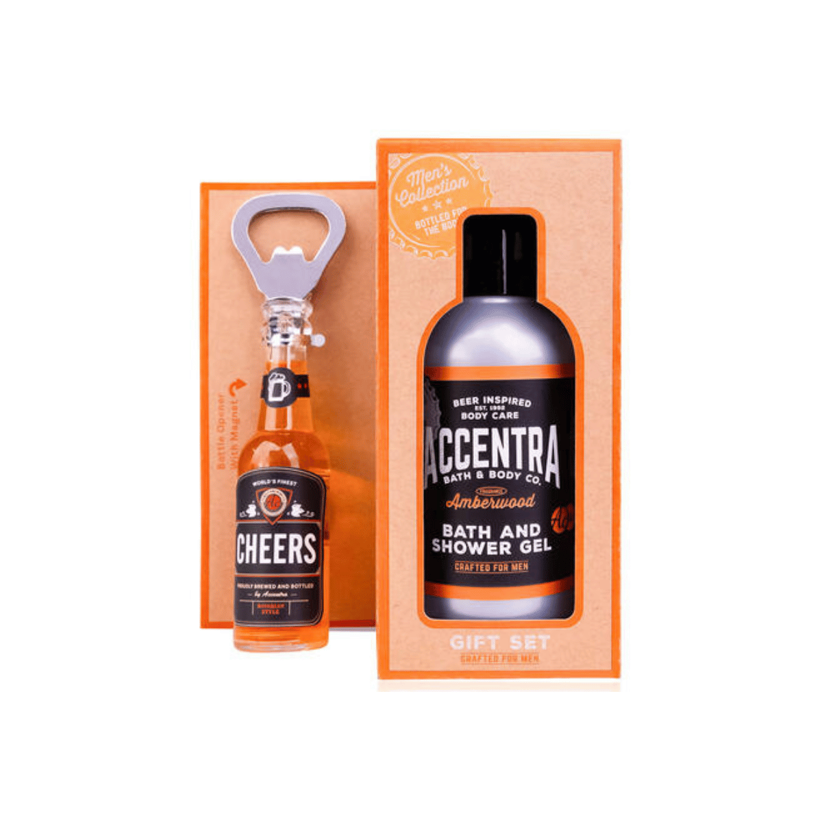Gavesett 150 ml Dusjsåpe ølflaske med åpner